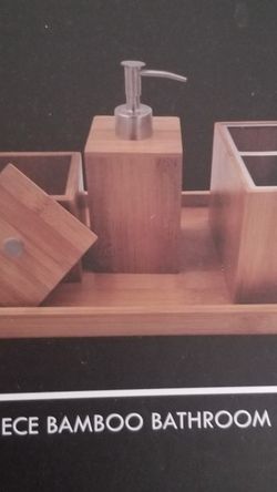 Bamboo Bathroom Organizer