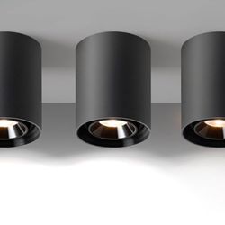 Brand New In The Box- OKELI Black Modern LED Dimmable Ceiling Light Fixtures for Hallway Kitchen Entryway, 20W 1300LM 2700K-6000K Flush Mount Close to