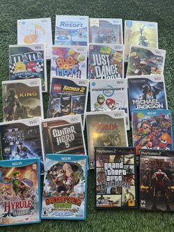 Nintendo, Nintendo Wii, Wii U, PlayStation 2, Mario Kart, Guitar Hero, Legend Of Zelda, God Of War, Donkey Kong, Michael Jackson, Star Wars, Wii Sport