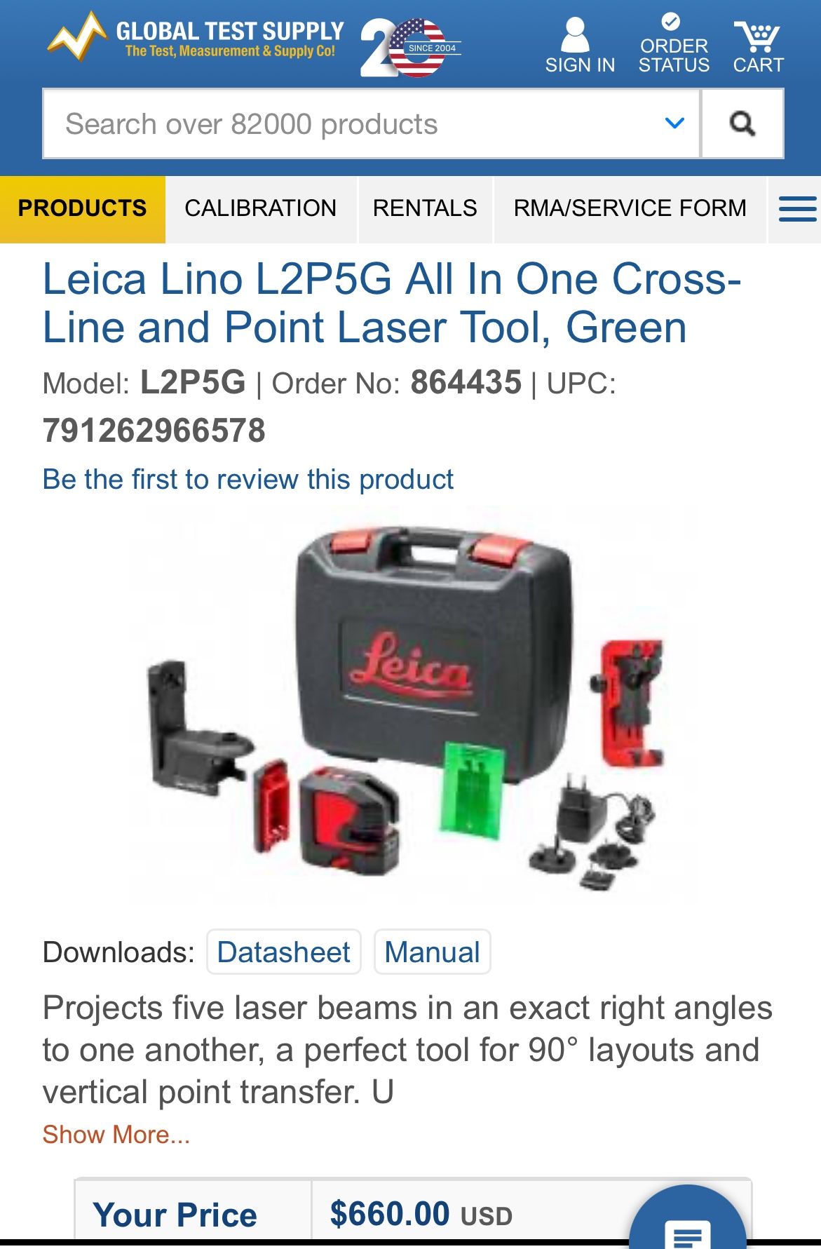 Lecia Line And Point Laser Tool