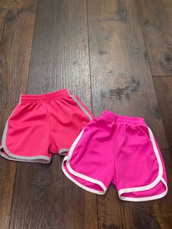 Lot of 2 girls pink shorts size 3t #12