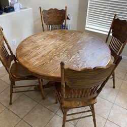 Wood Dining Table Set, Kitchen Table and Chairs