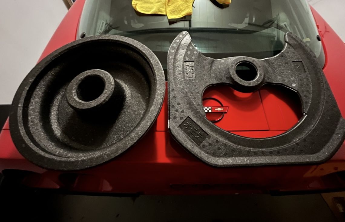 GR86 JDM OEM donut spare upper and lower foam inserts. 2pc. Pretty cool.