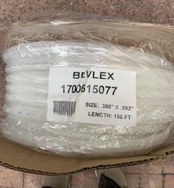 BEVERAGE HOSE Bevlex 1(contact info removed)77 size .380”x .593” (3/8” braided tubing length 150 FT New