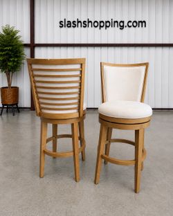 2-Pack MODERN Tarryn Bar Height Swivel Stool