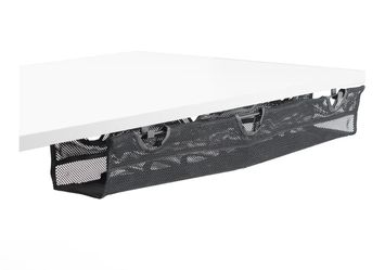 VIVO Under Desk 36 inch Mesh Net Cable Management with Power Strip Holder, Wire Organizer, Adjustable Home Office Standing Desk Cord Storage, Black, D
