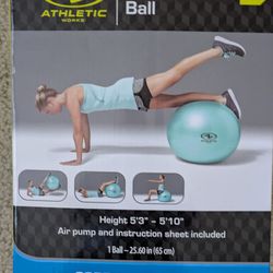 Athletic Works Anti-Burst Exercise Yoga Ball 65 CM