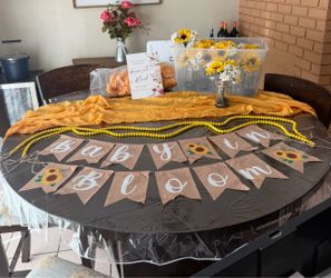 Sunflower & Yellow / gold decorations for party/ baby shower