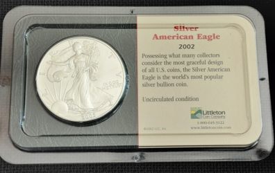 Silver American Eagle Coin 2002