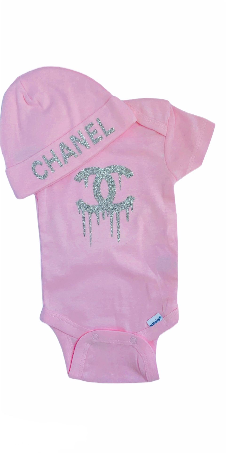 Baby onesie and matching hat