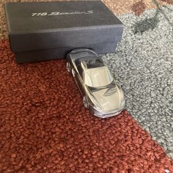 Porsche 718 Boxster S 1:43 Paperweight Aluminum Chrome model ⭐️