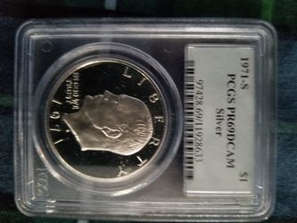 1971 S. Proof Eisenhower Silver Dollar PR69