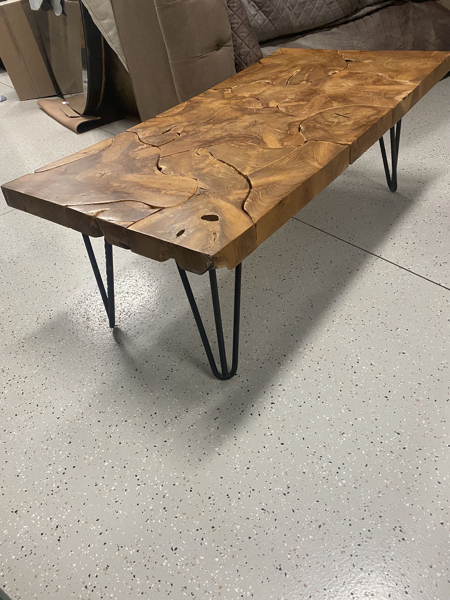 Burl Wood Coffee Table 