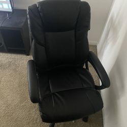 Black Leather Office Chair