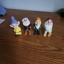 Painted Porcelain Disney Snow White Dwarves (4)