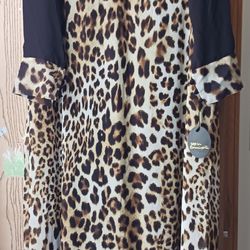 Black/Leopard Print New Dress
