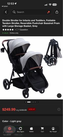 Baby double stroller