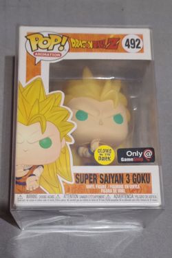 Funko Pop Dragon Ball Z Super Saiyan 3 Goku #492 GITD