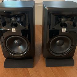 Pair Of JBL 306p MkII Monitor Speakers 