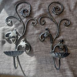 Metal Wall Candle Holders