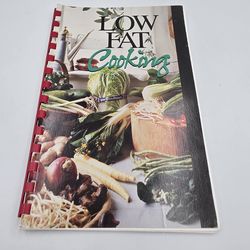 Low Fat Cooking Cookbook Spiral Bound Paperback Book