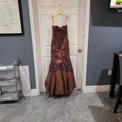 Large Strapless Mermaid Formal Dress