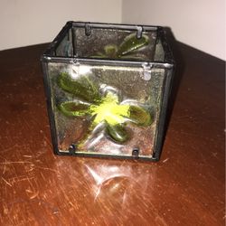 Glass Candle Holder 