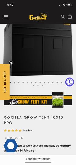 10 X 10 Gorilla Grow Tent