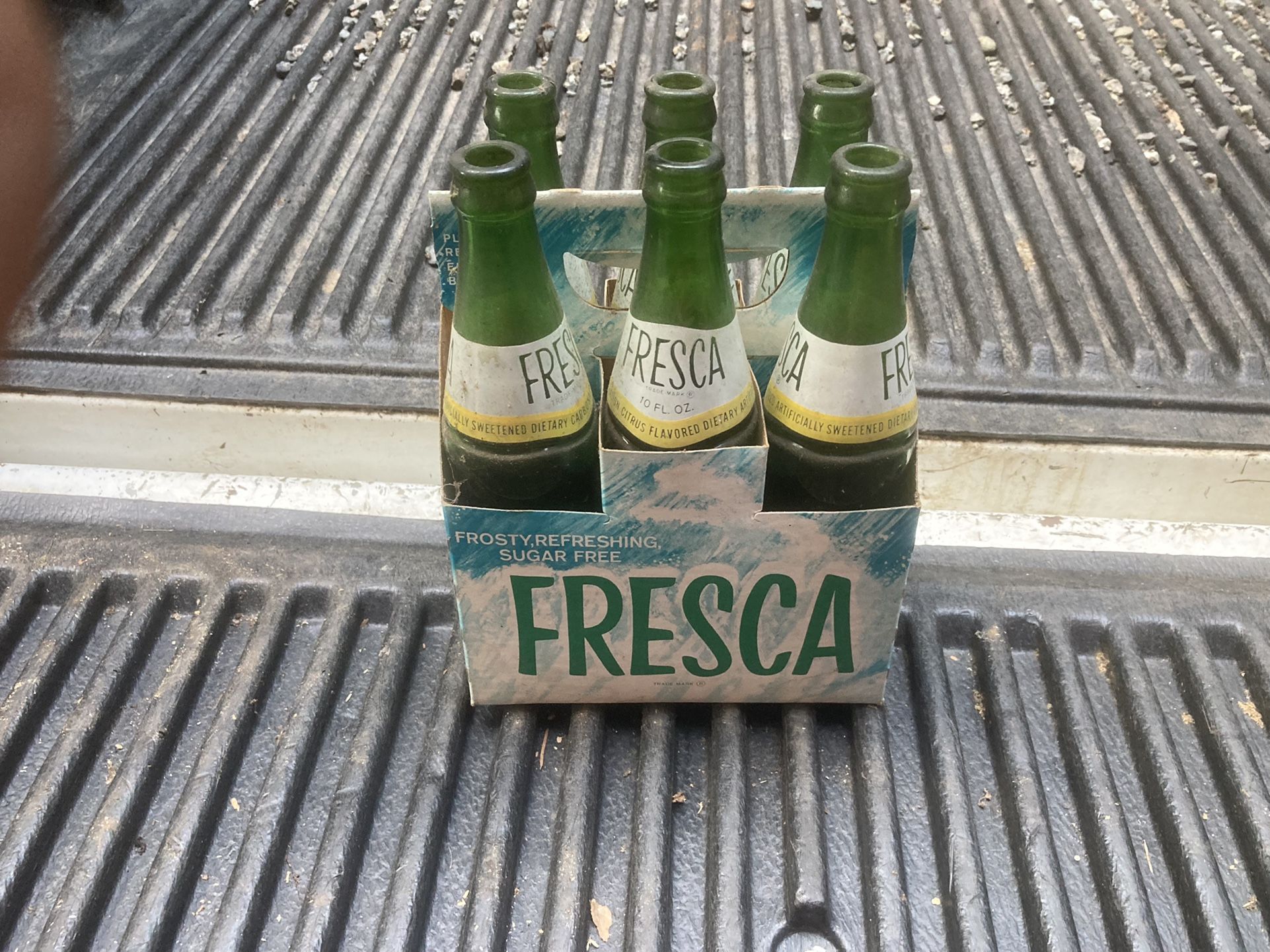 Vintage Fresca Green Glass