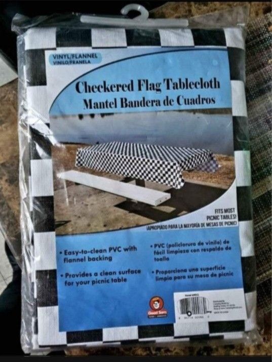 Camping World Checkered Flag Tablecloth