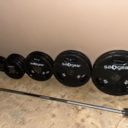 SA GEAR Plates & Barbell