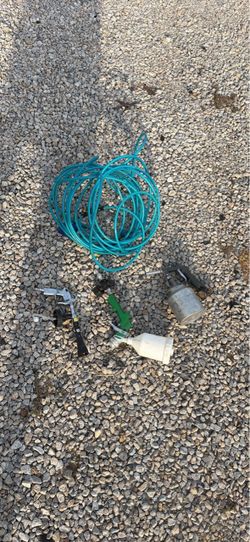 Air Hose with Spray Gun Attachments