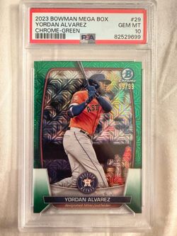 Yordan Alvarez 2023 Bowman Chrome Green PSA 10 POP 4