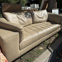 Italian Leather Couch 