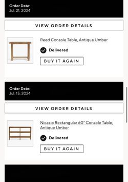 Pottery Barn Console Table And Entry / Console Table