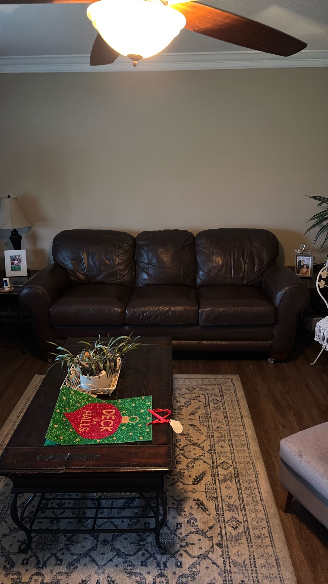 Couch Brown Leather Free