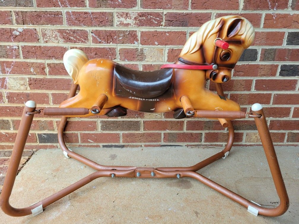 Antique "The Wonder Pony" Bounce Horse