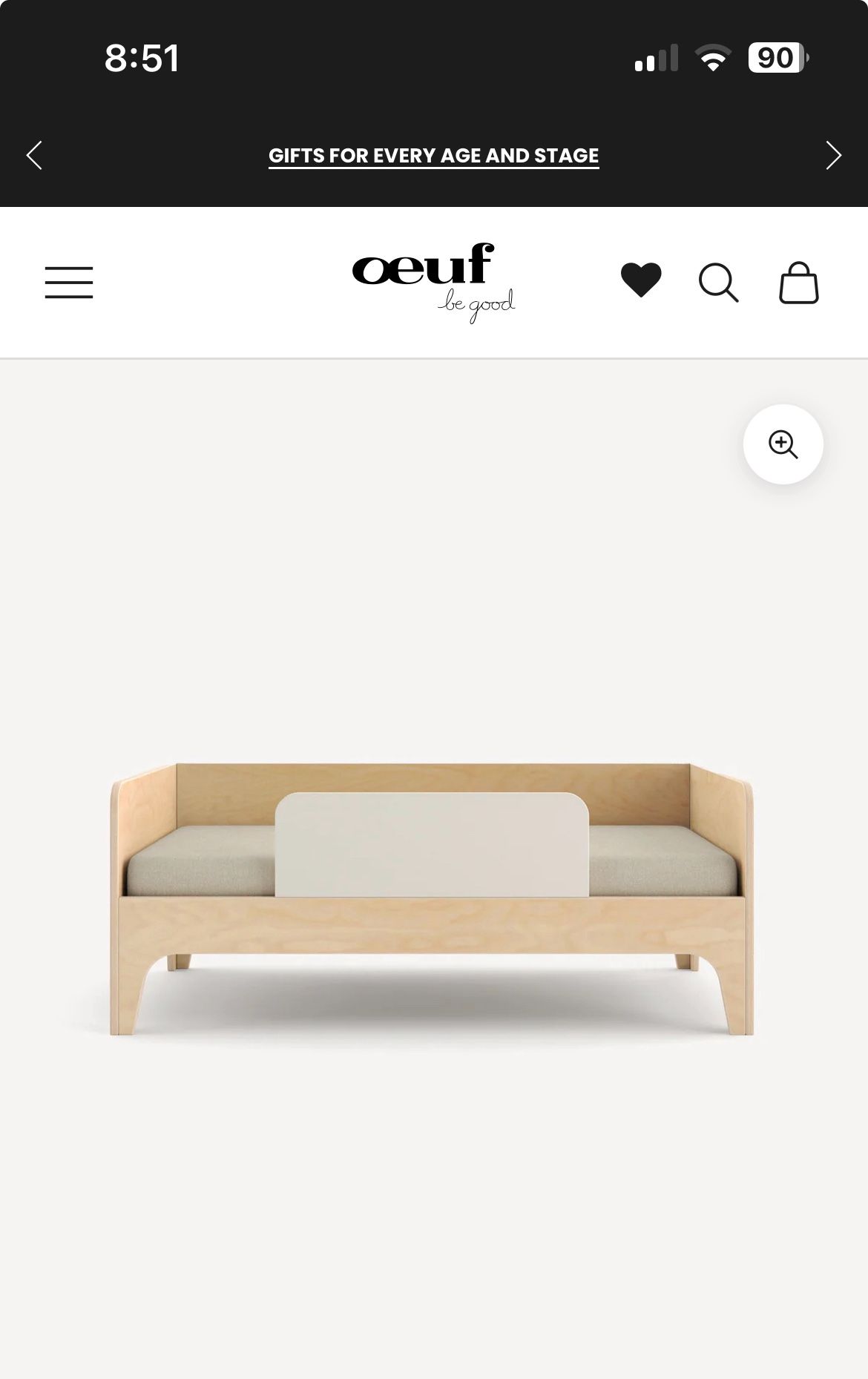 Oeuf Perch Toddler Bed