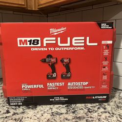 Milwaukee M18 Fuel Drill & Impact Kit (NEW)
