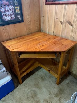 Corner Wood Desk