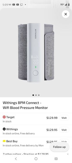 WiFi Smart blood pressure monitor