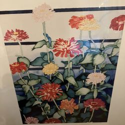 Donald R Ewen  Zinnia Detail 1985 (lithograph)