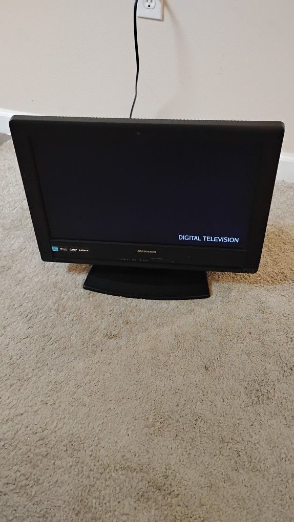 HD LCD Television, Sylvania LC195SLX , 19" HDMI 720p USB, (No Remote)
