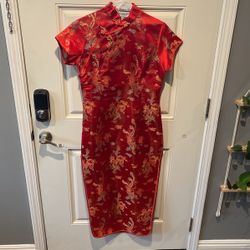 Red Asian/Chinese/Lunar NY Dress