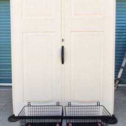Rubbermaid 4x5 Plastic Resin Vinyl Outdoor Storage Shed 