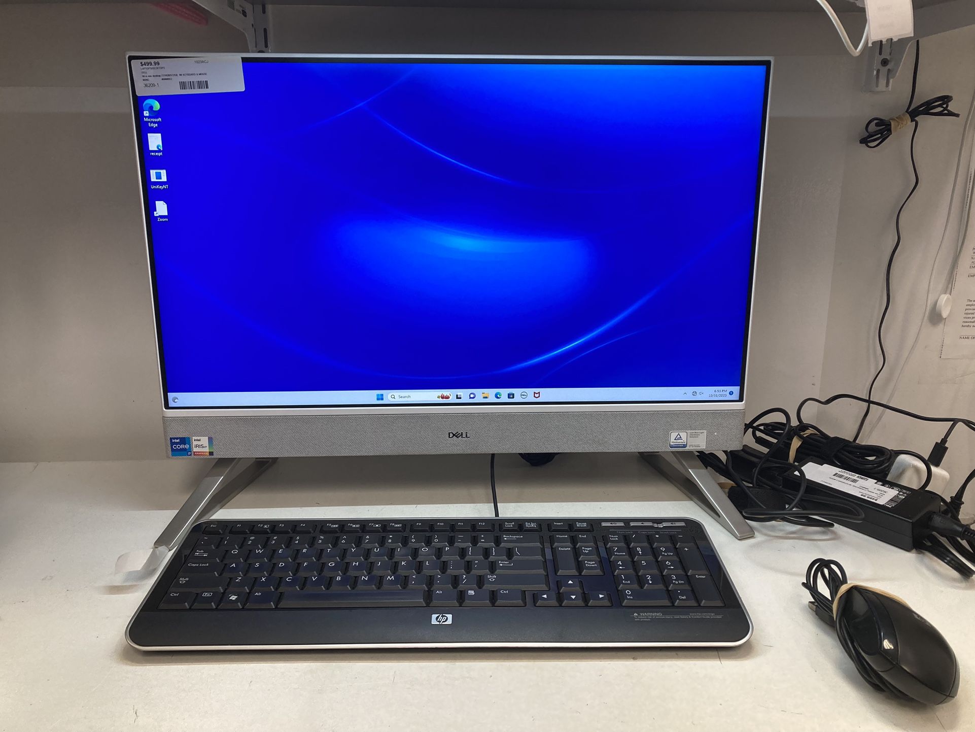 Dell W29C - 23.8" Touchscreen Desktop i7/16GB/512GB w/keyboard & mouse