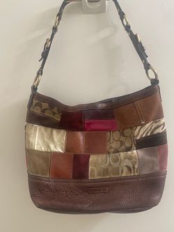 Coach Vintage Holiday Patchwork Multicolor