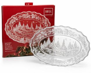 Mikasa Silent Night 17” Christmas Platter w/ Original Box