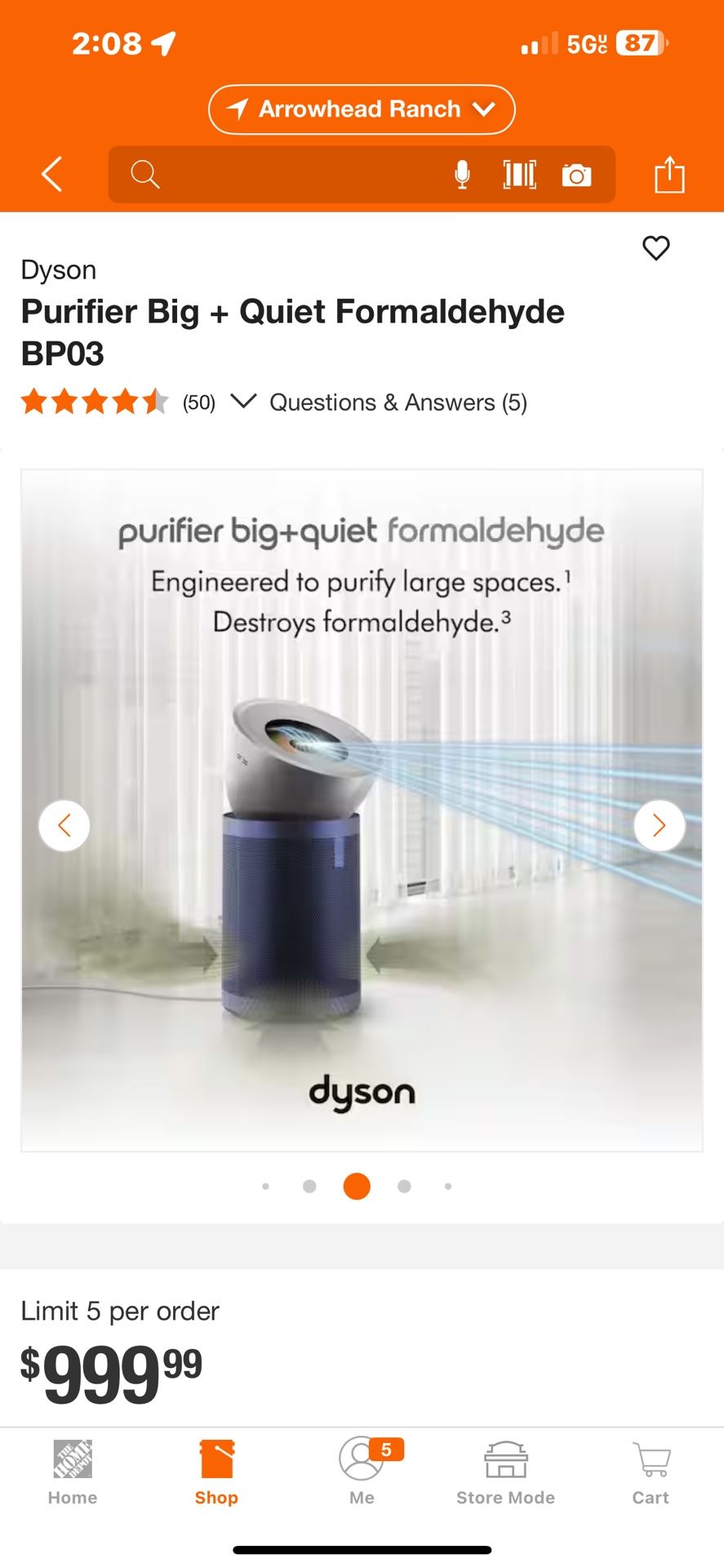 Purifier Big + Quiet Formaldehyde BP03