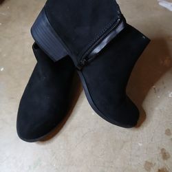 Black Suede Booties